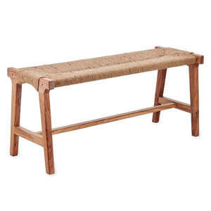 Nkuku Amhara Acacia & Jute Woven Bench